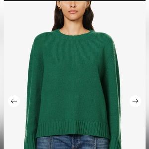 360 cashmere Karine round neck wool/cashmere blend knitted sweater size large